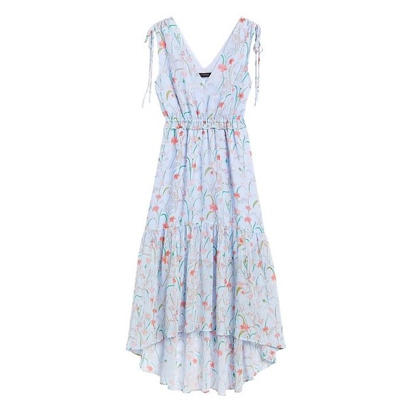 Banana Republic Dresses & Skirts - Banana Republic Floral Print Hi-Lo Midi Dress Sleeveless Casual Size 6